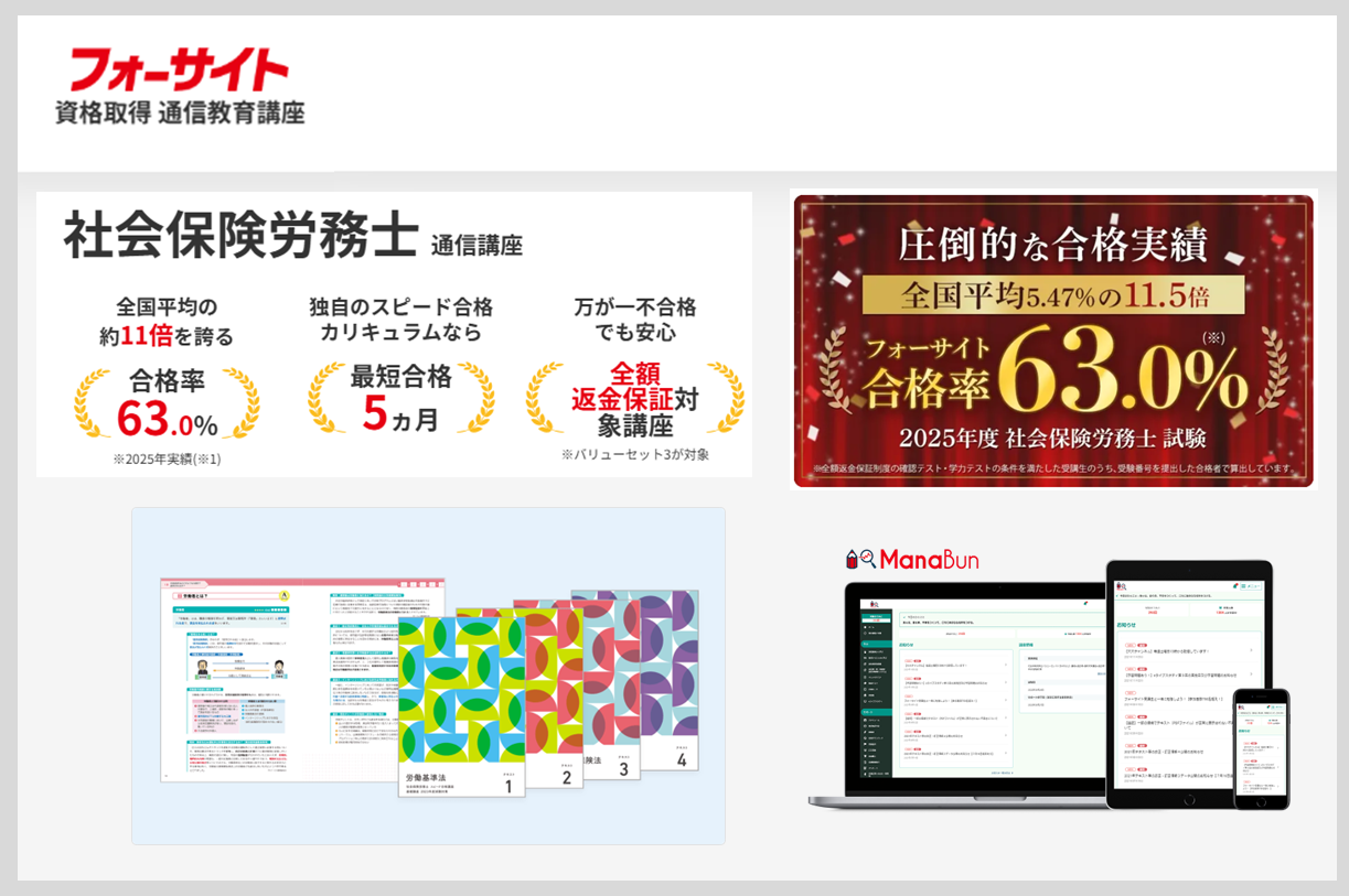 社労士講座フォーサイト2024年度実績